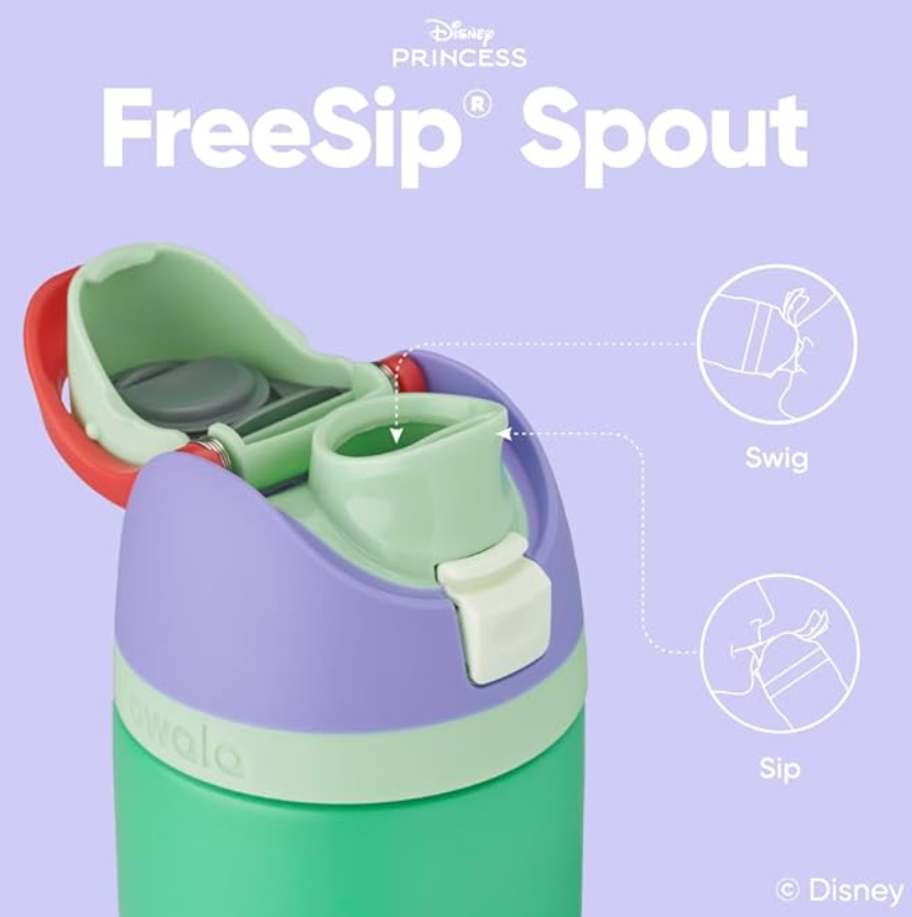 Owala Disney Princess FreeSipWater Bottle – 24oz Ariel