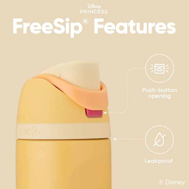 Owala Disney Princess FreeSipWater Bottle – 24oz Belle