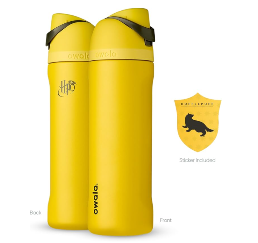 Owala Harry Potter FreeSipWater Bottle – 24oz Hufflepuff