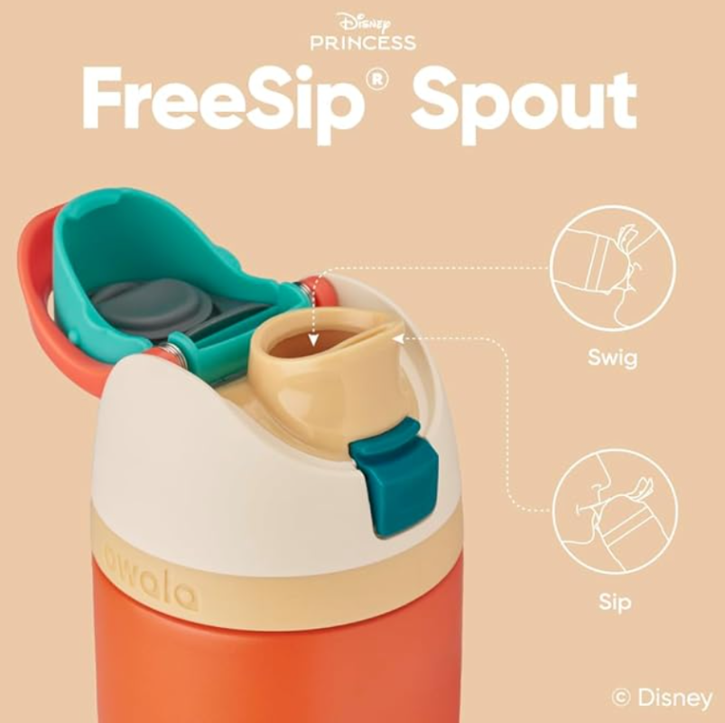 Owala Disney Princess FreeSipWater Bottle – 24oz Moana