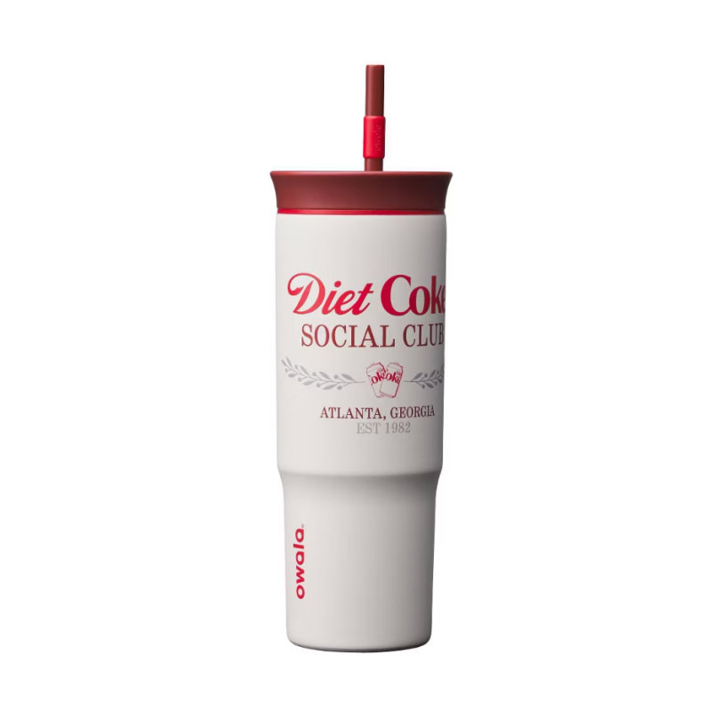 Owala Special Edition Diet CokeStraw Tumbler – 24oz Diet CokeSocial Club