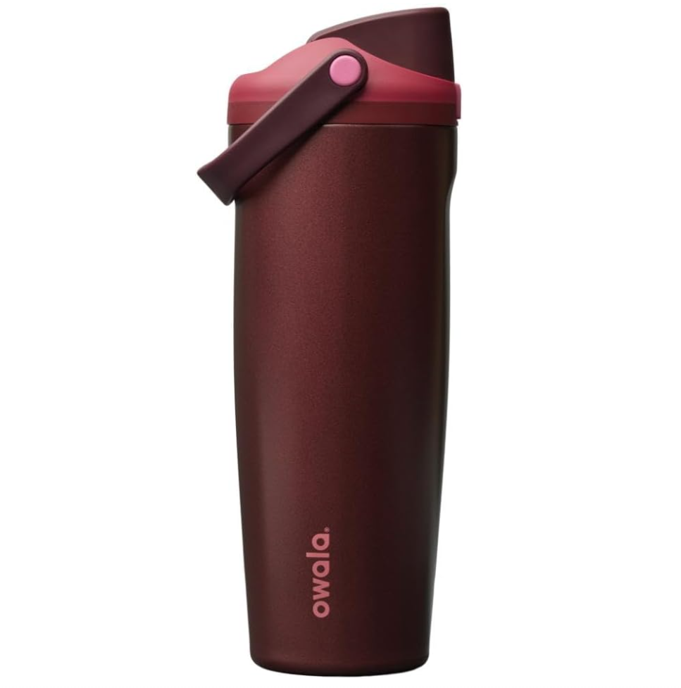 Owala Freesip Sway InsulatedStainless Steel Water Bottle WithTwo-Way Spout – Black Cherry