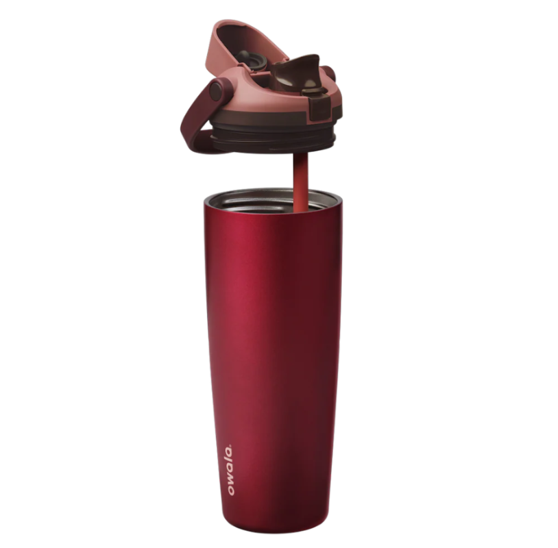 Owala 30oz FreeSip SwayStainless Steel Water Bottle –Poinsettia