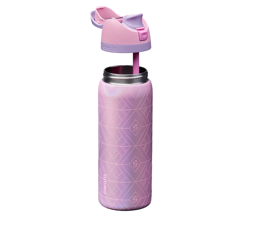 Wicked: For Good x OwalaFreeSip 32oz Water Bottle –Glinda Pink